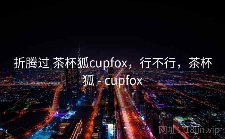 折腾过 茶杯狐cupfox，行不行，茶杯狐 - cupfox